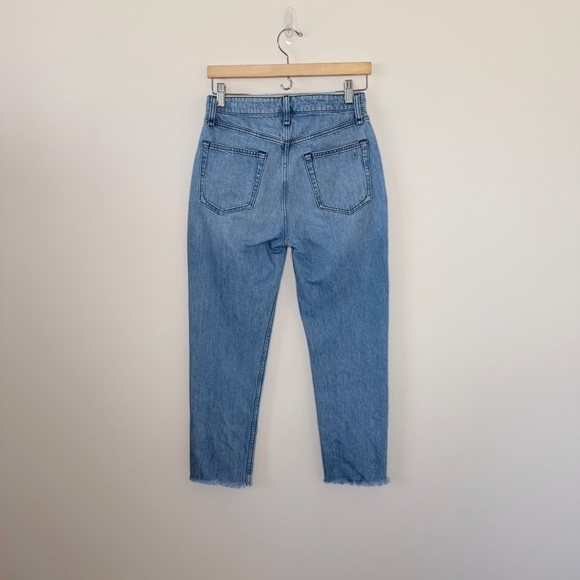 Rag & Bone Nina High-Rise Cigarette Ankle Jean raw edge Size 27 button fly - Picture 7 of 15